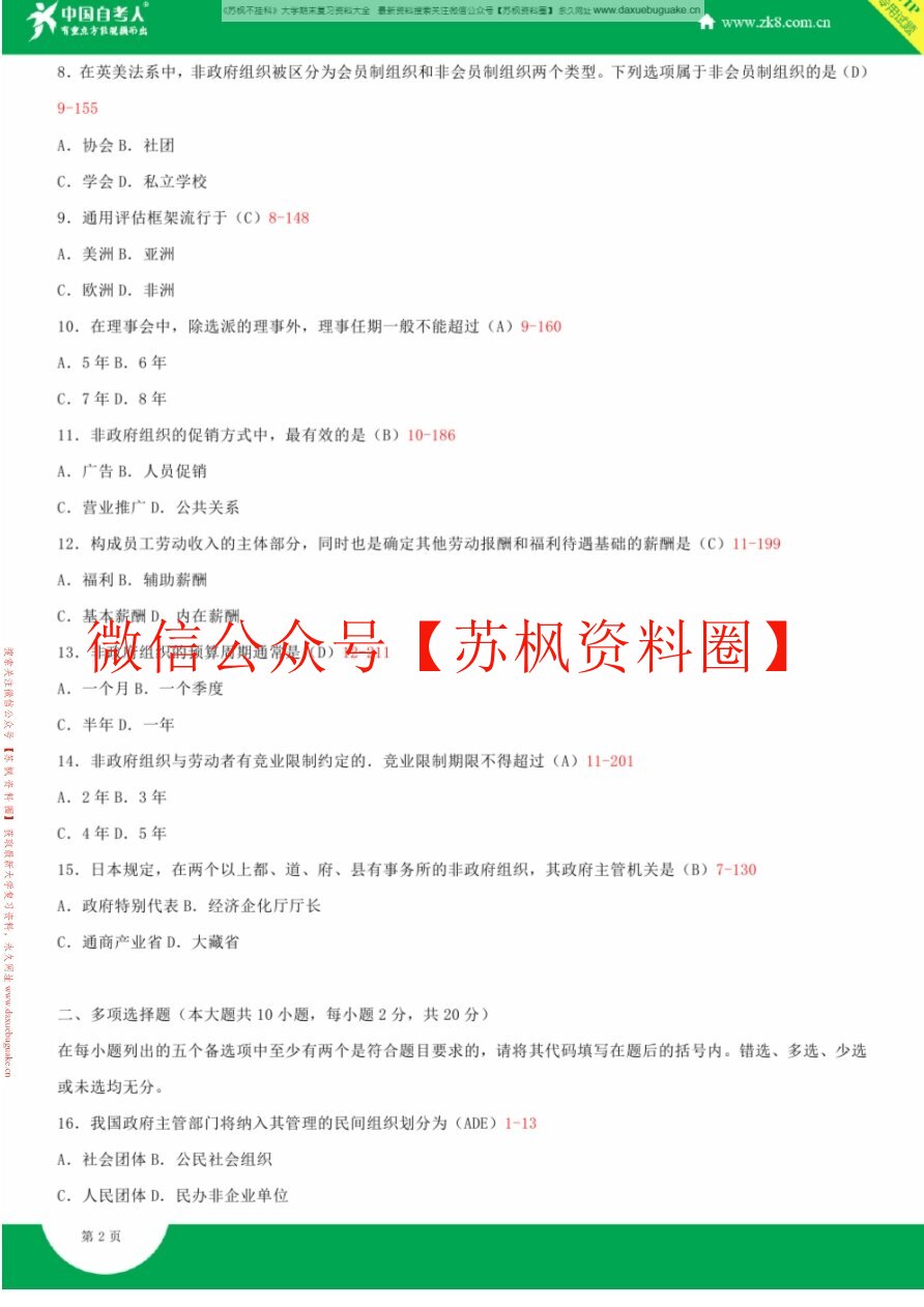 非政府公共组织管理